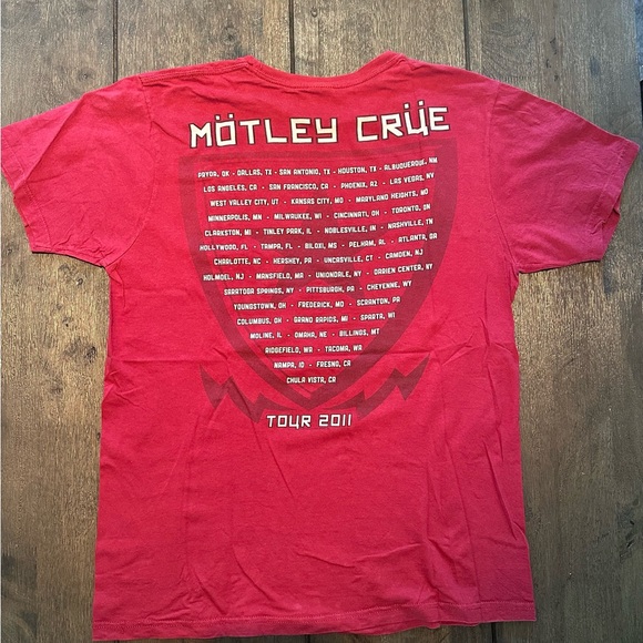 Vintage Motley Crüe Concert t shirt 2011 men’s Size Large - Picture 2 of 4